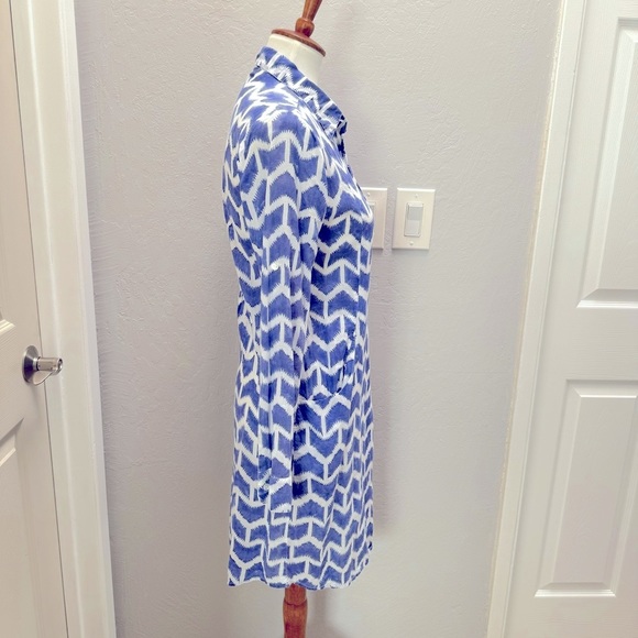 Original Roberta Roller Rabbit 100% Cotton Voile Dress Blue SM - Picture 4 of 13